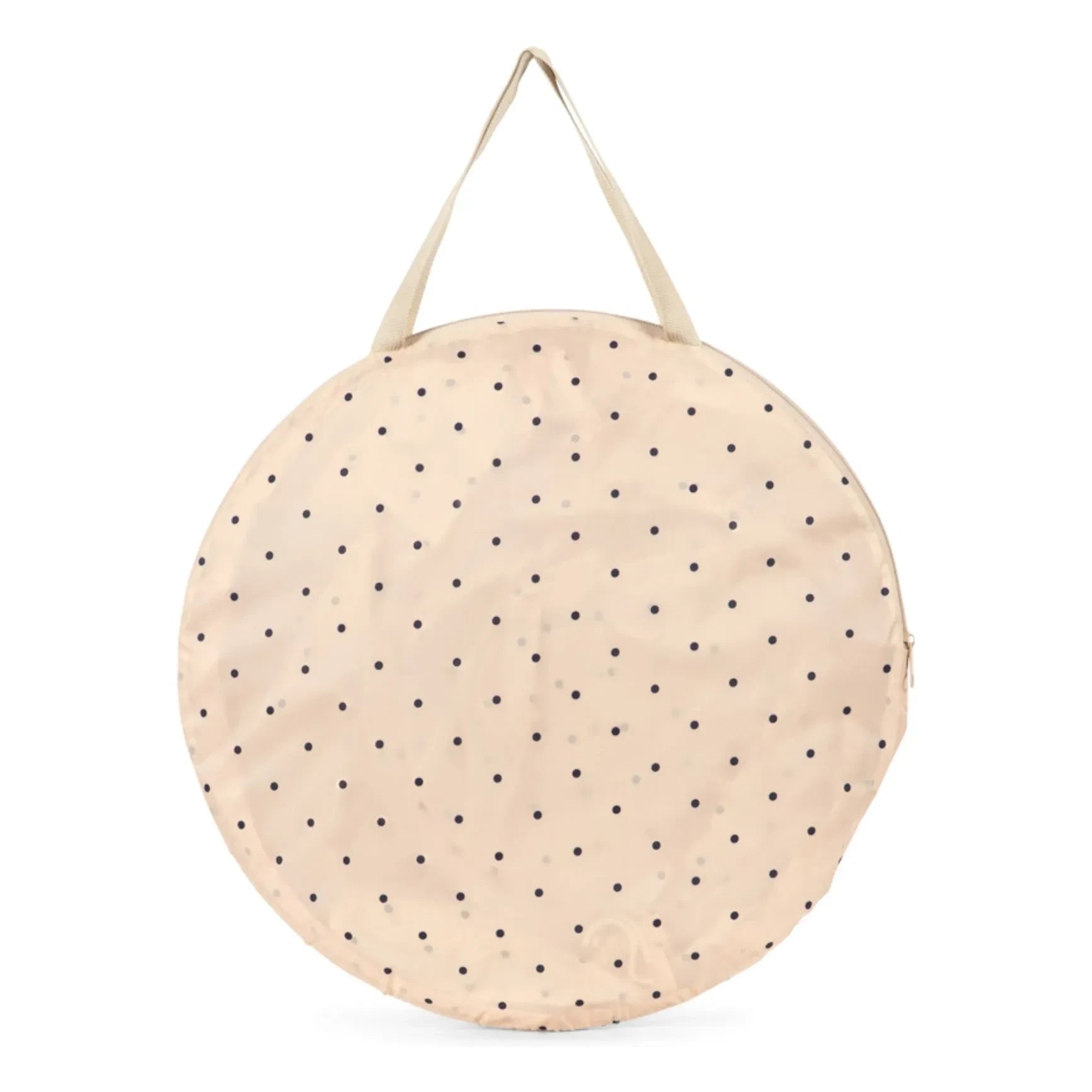 Konges Sløjd - Kleines Pop-Up Strandzelt Navy Punkte | Beige