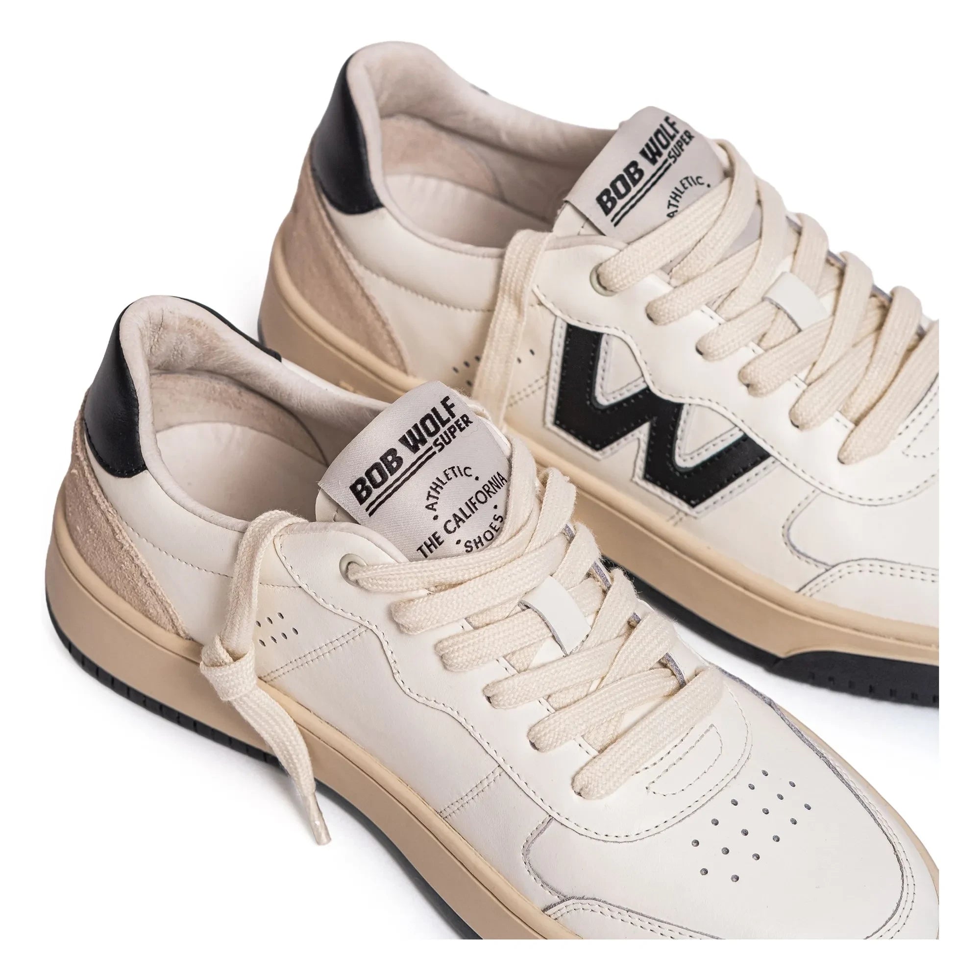 Bob Wolf - Legacy Leder- und Wildleder-Sneakers | Schwarz