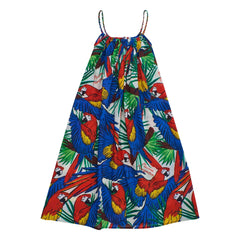 Maison Mangostan - Parrot Kleid | Blau