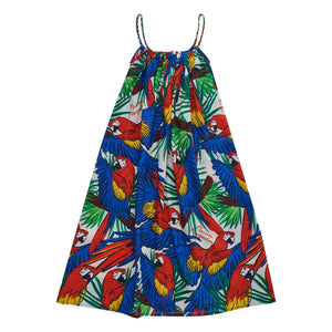 Maison Mangostan - Parrot Kleid | Blau