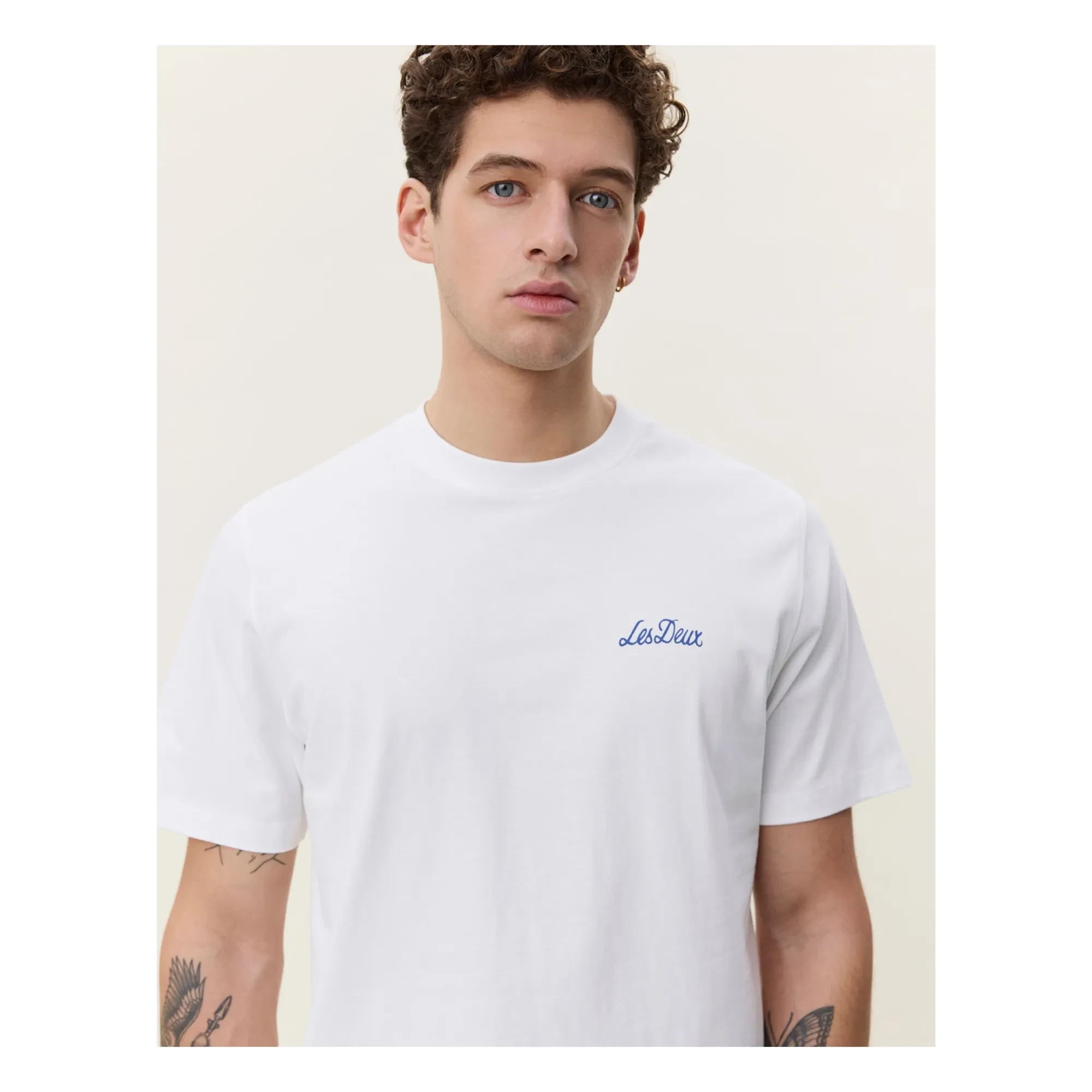 Les Deux - Blumenstrauß T-Shirt | Weiß