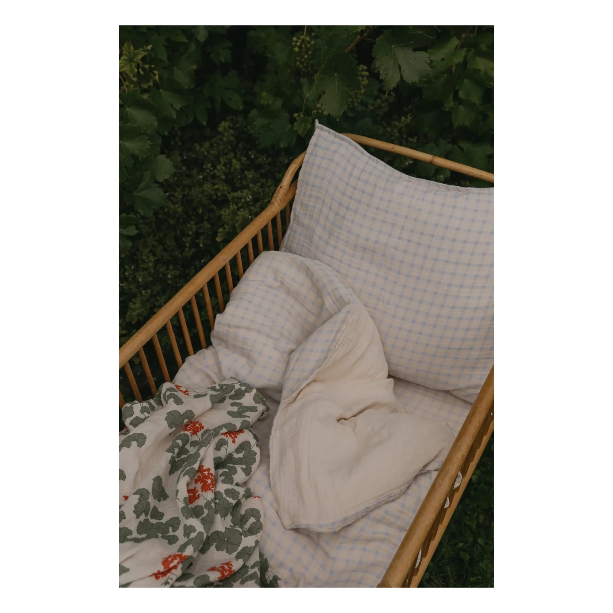 garbo&friends – Bettwäsche-Set Gingham Sky | Hellblau