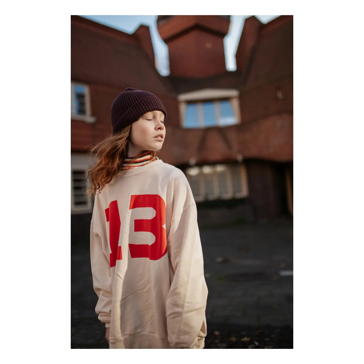 Repose AMS - 13 Bio-Baumwoll-Sweatshirt | Ecru
