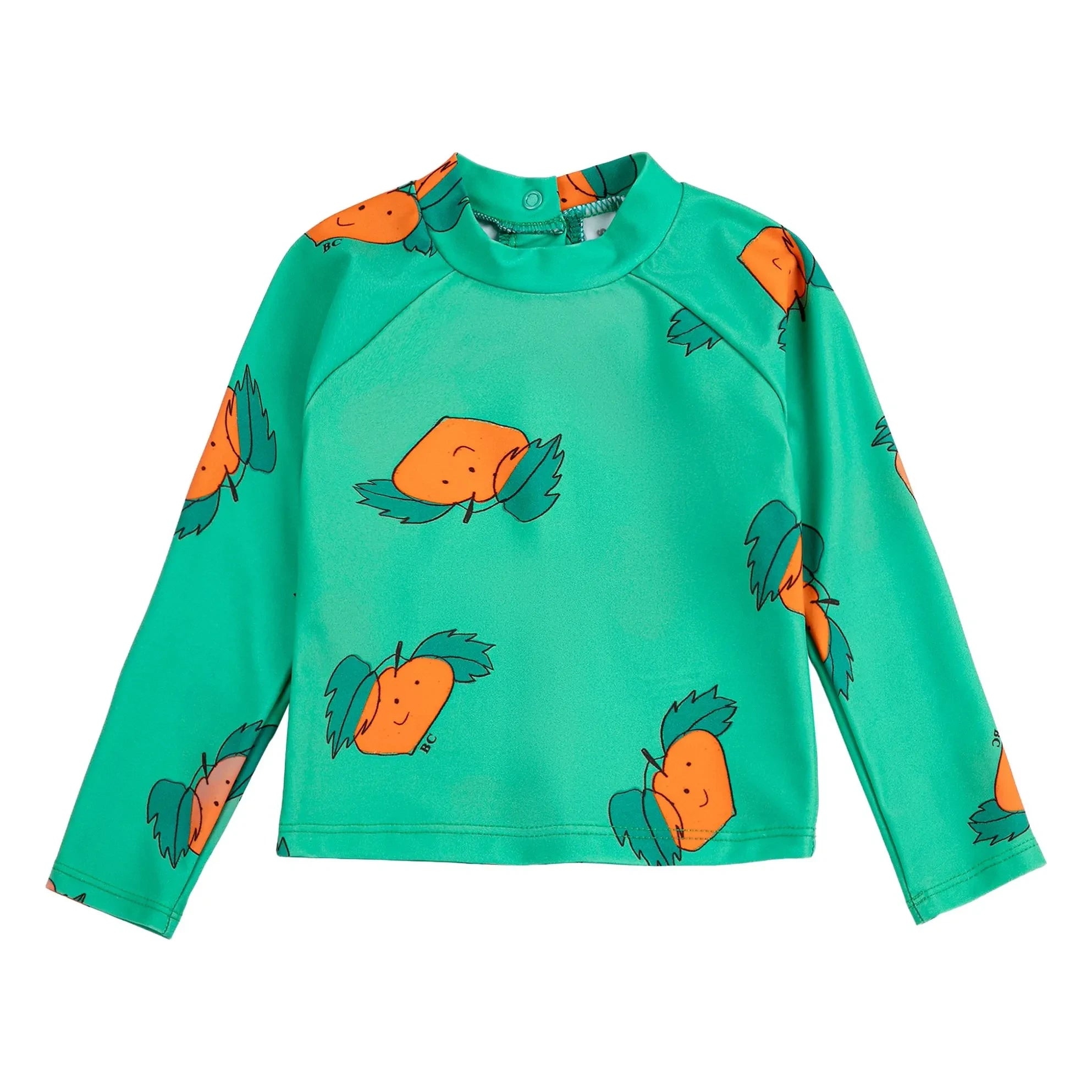 Bobo Choses – Orange UV-Schutz Badeshirt für Babys aus recycelter Faser | Grün