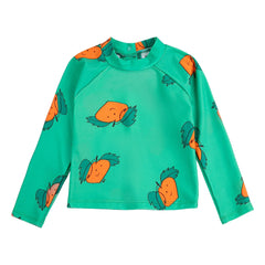 Bobo Choses – Orange UV-Schutz Badeshirt für Babys aus recycelter Faser | Grün