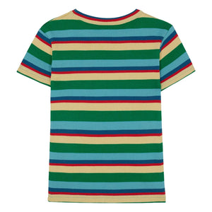 The Campamento - Gestreiftes Ripp-T-Shirt | Blau