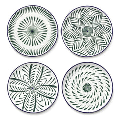Serax - Baazar Dessertteller, Waww La Table - 4er Set | Grün