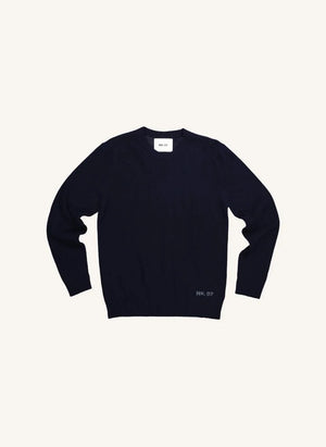 NN.07 - Nigel 6585 Recycling-Wollpullover | Dunkelblau