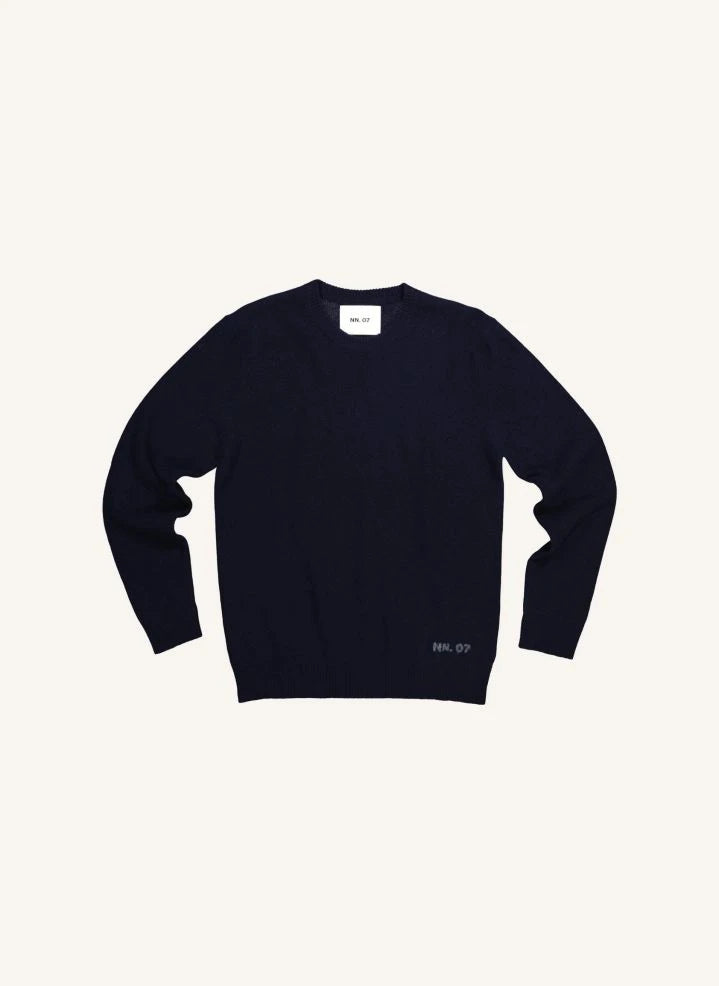 NN.07 - Nigel 6585 Recycling-Wollpullover | Dunkelblau