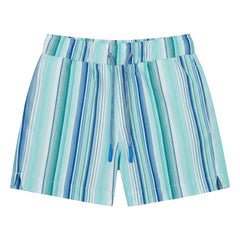 Lison Paris - Gestreifte Badeshorts Lagoon | Blau