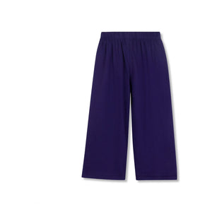 Wynken – Weite Hose aus Bio-Baumwolle | Marineblau