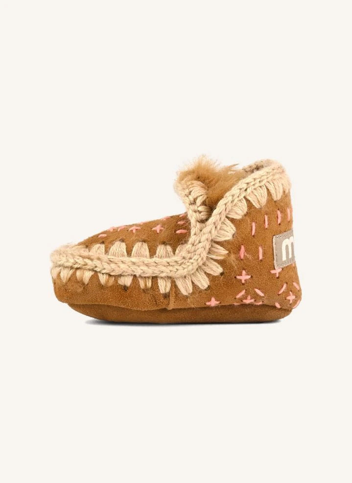 Mou - Eskimo Sashiko Stiefeletten | Cognac