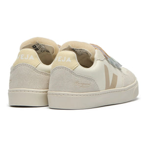 Veja - Veja x Bonpoint Small V-90 Leder O.T. Scratch Sneaker | Grau