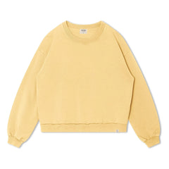 Matona - Bio Baumwoll Sweatshirt glatt | Hellgelb