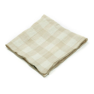 Maison de Vacances - Bourdon Vintage Leinenserviette | Creme