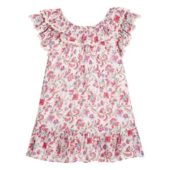 Louise Misha - Natiyana Fleurie Kleid aus Bio-Baumwolle | Creme