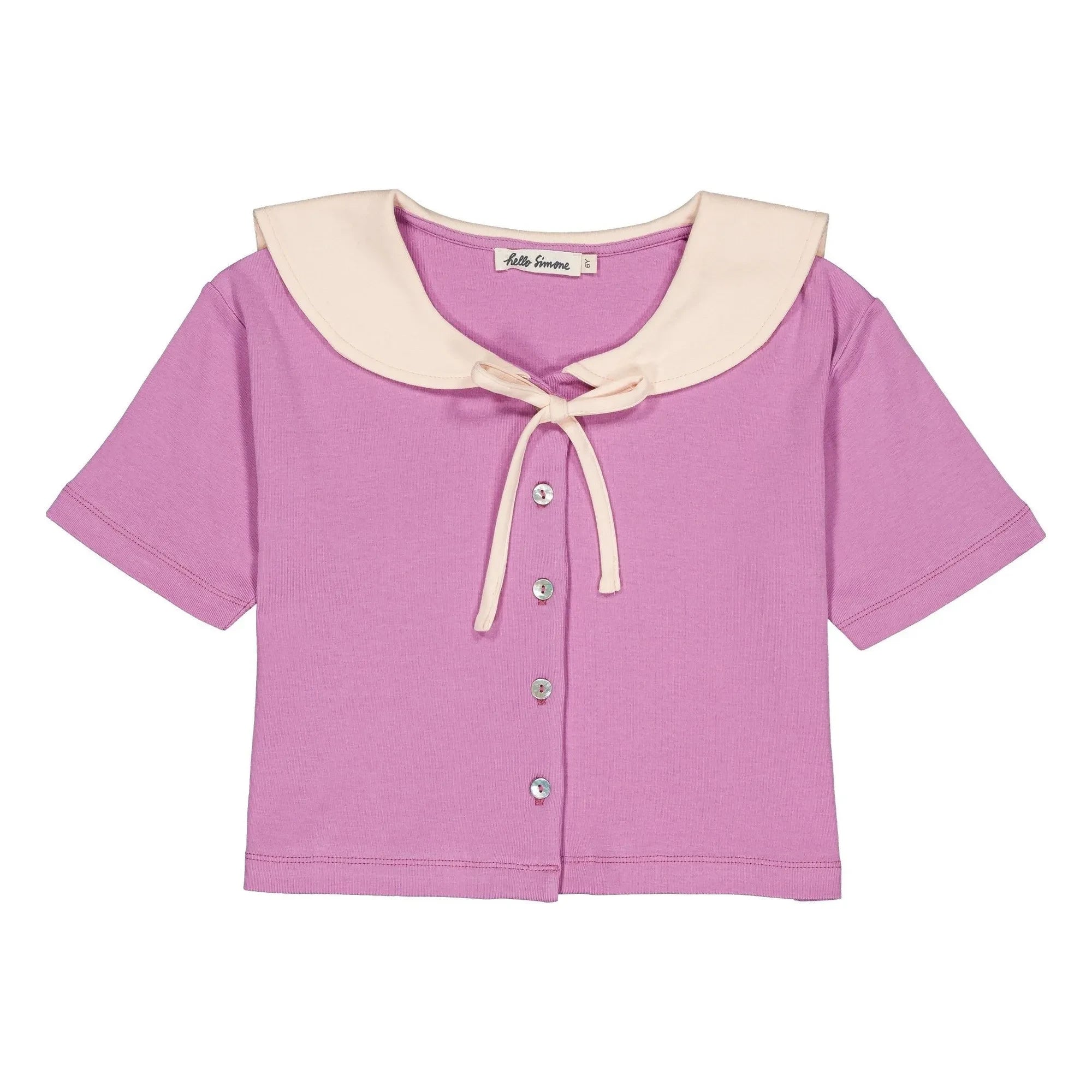 Hello Simone - Matelot Bluse aus Bio-Baumwolle | Lavendel