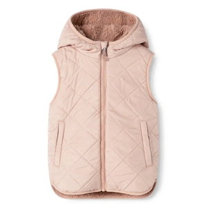 Liewood - Diana Sherpa-Style ärmellose Jacke, hergestellt aus recycelten Fasern | Hellrosa