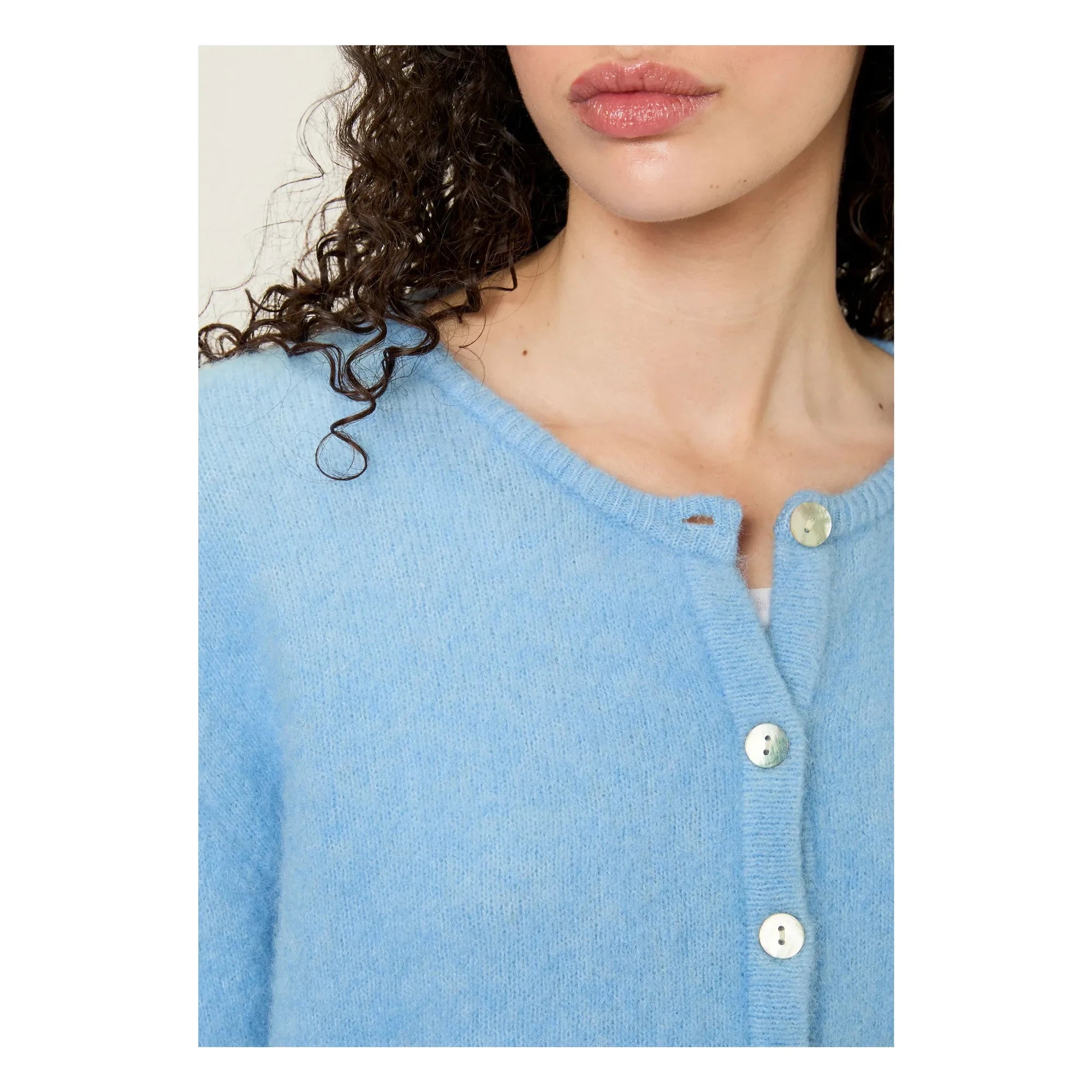American Vintage - Vitow Alpaka- und Wollweste | Hellblau