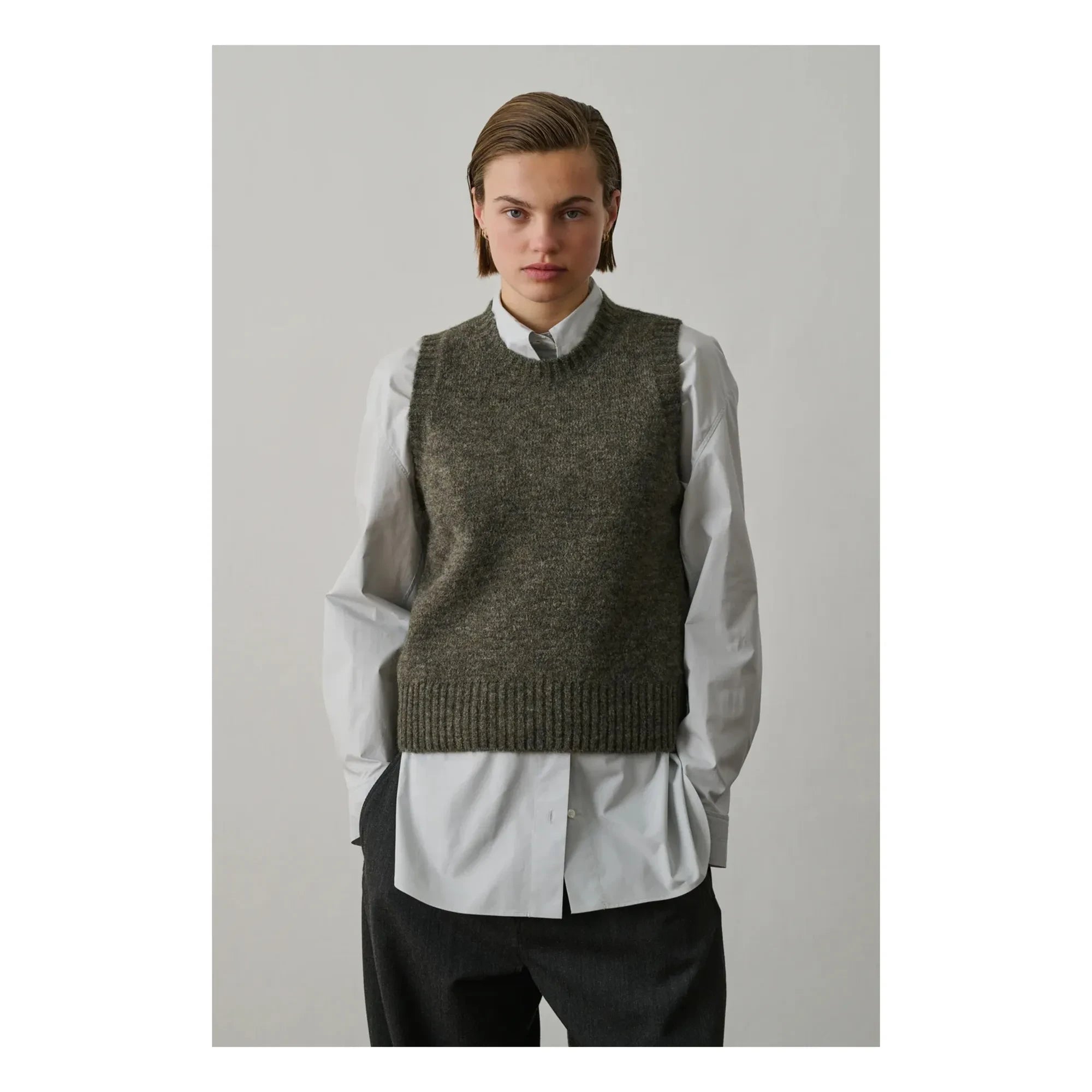 Soeur – Namaste Ärmelloser Pullover | Grau meliert
