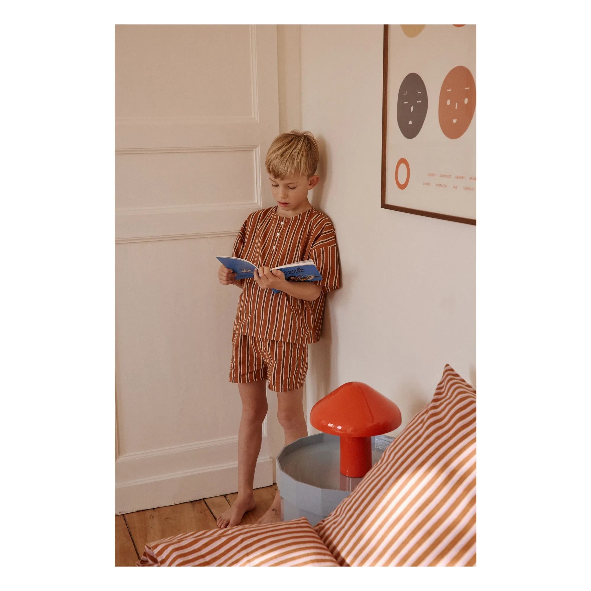 Apaches - Prial Gestreifter Pyjama | Braun