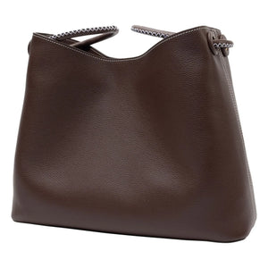 Elleme - Vosges Genarbtes Leder Tasche | Dunkelbraun