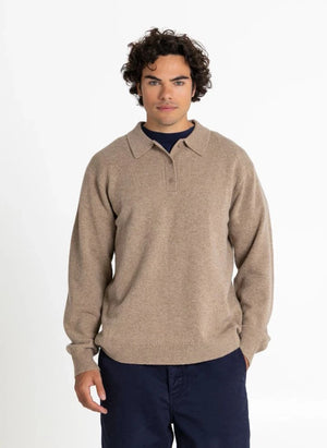 Smallable Man - Chopin Merinos-Wollpullover | Taupe Braun