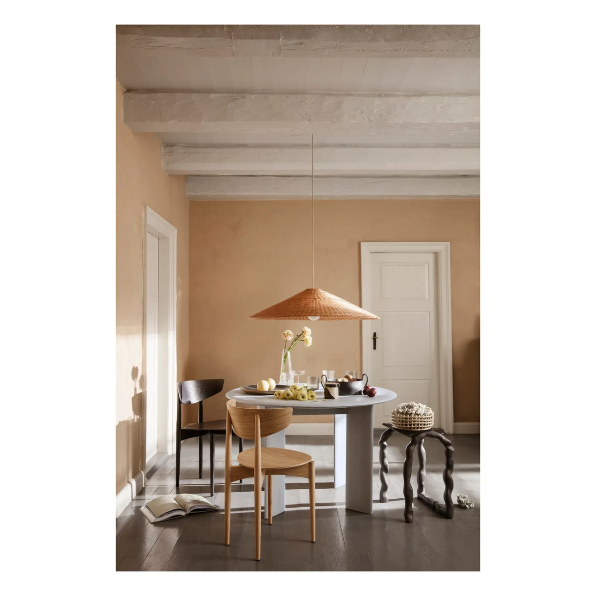 Ferm Living - Dou Rattan Tischleuchte