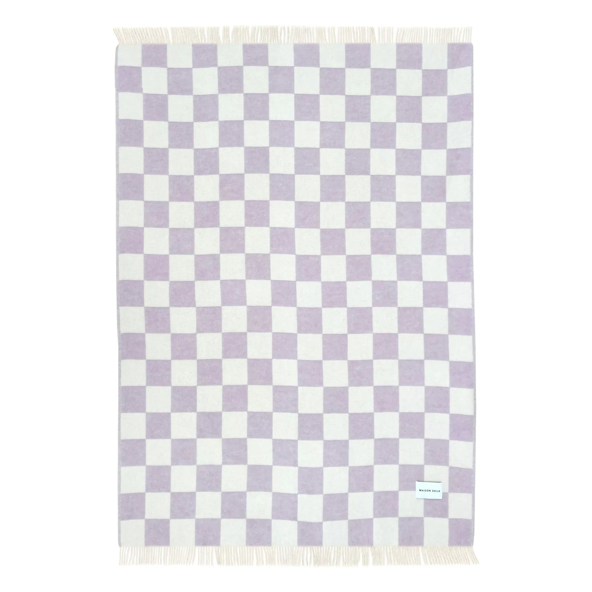 Maison Deux - Damier yün battaniye | Leylak