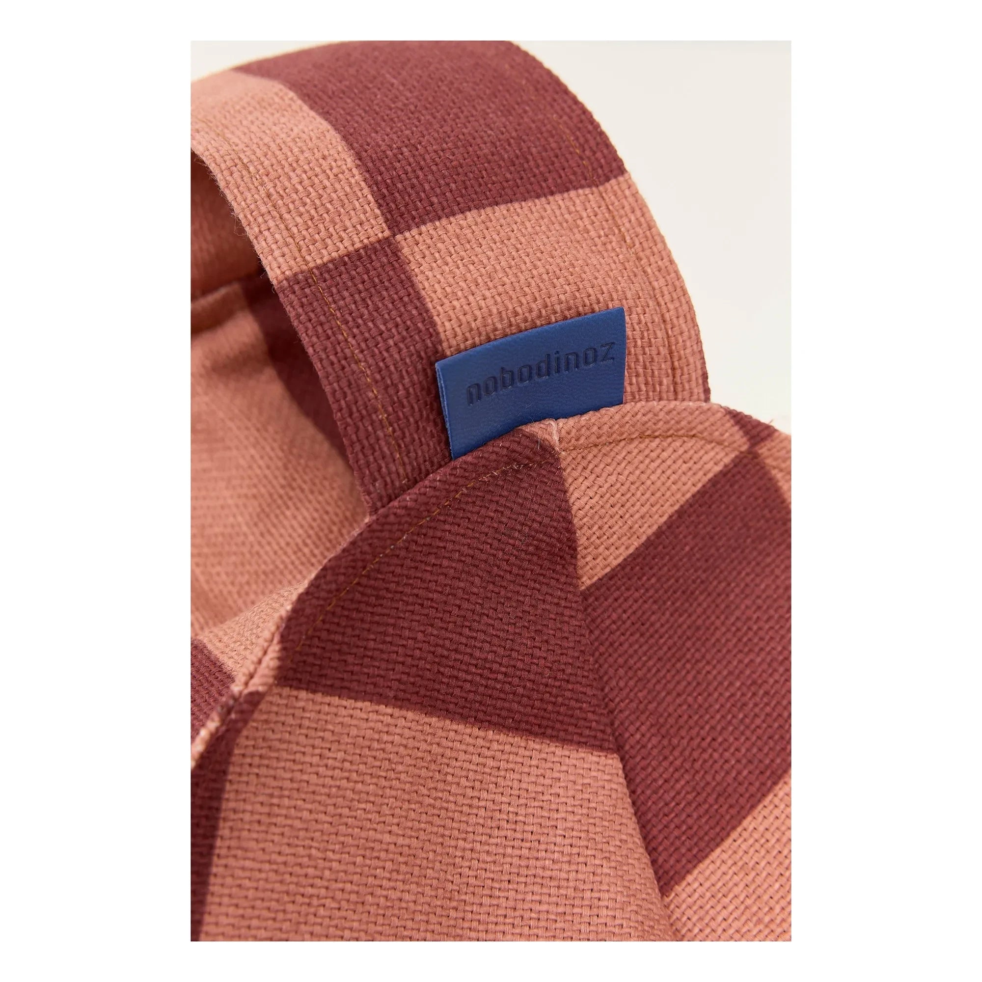 Nobodinoz - Vibes Tiles runder Pouf | Rot