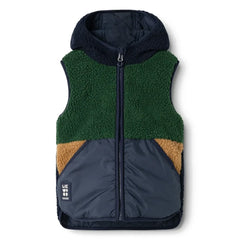 Liewood - Diana Sherpa-Ärmellose Jacke, hergestellt aus recycelten Fasern | Nachtblau