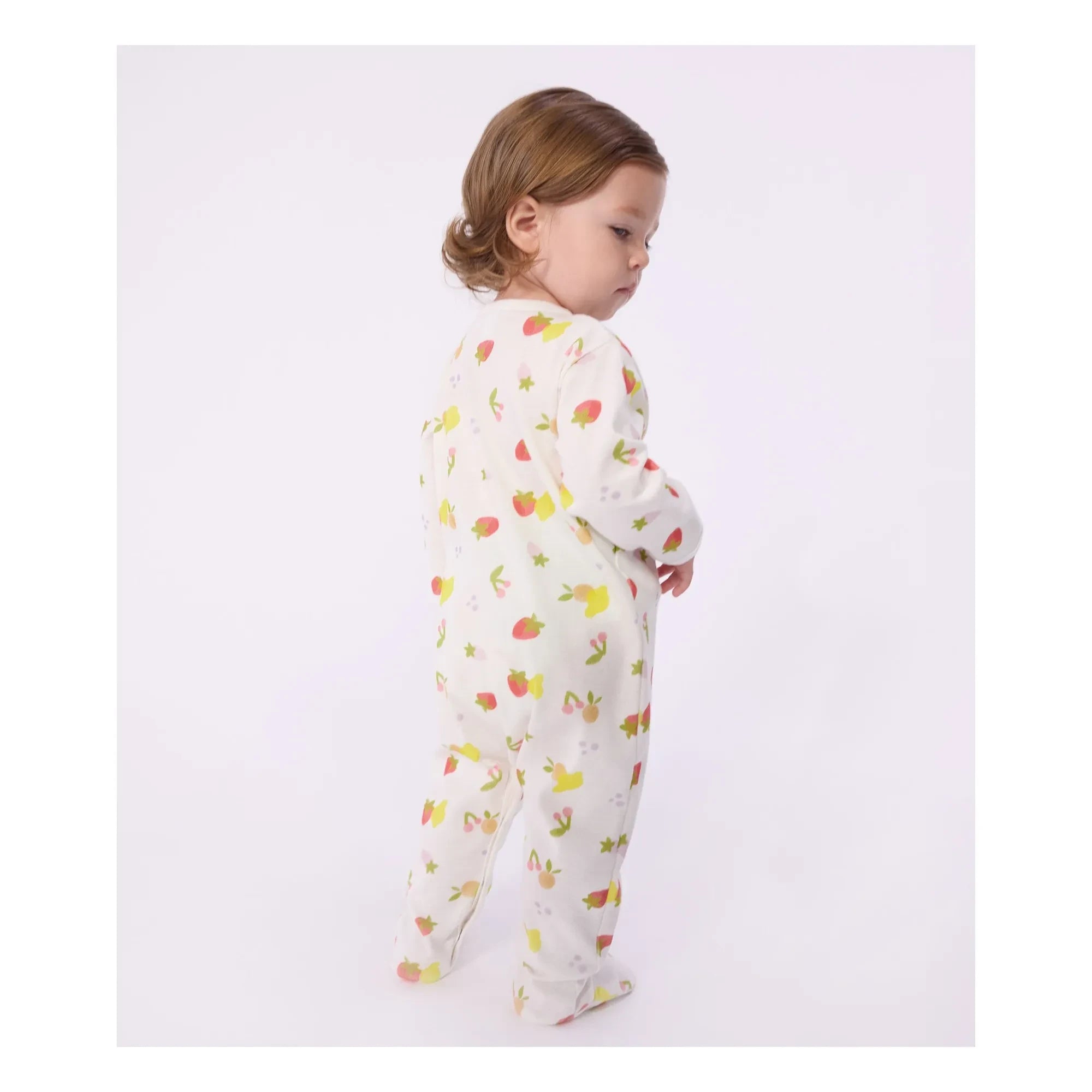 Petit Bateau - Strampler Früchte | Ecru
