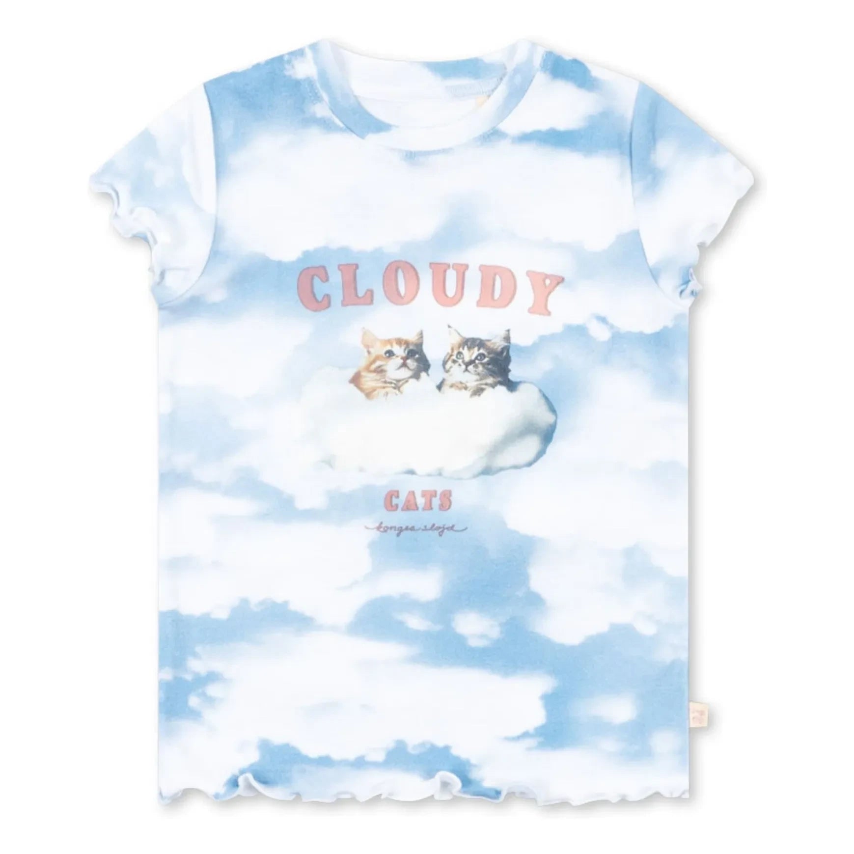 Konges Sløjd - Elli Cloudy Bio-Baumwoll-T-Shirt | Hellblau