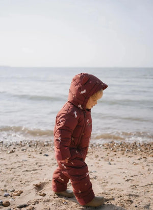 Töastie - Aus recycelten Fasern hergestellte wasserdichte Reitjacke | Terracotta