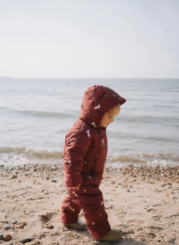 Töastie - Aus recycelten Fasern hergestellte wasserdichte Reitjacke | Terracotta