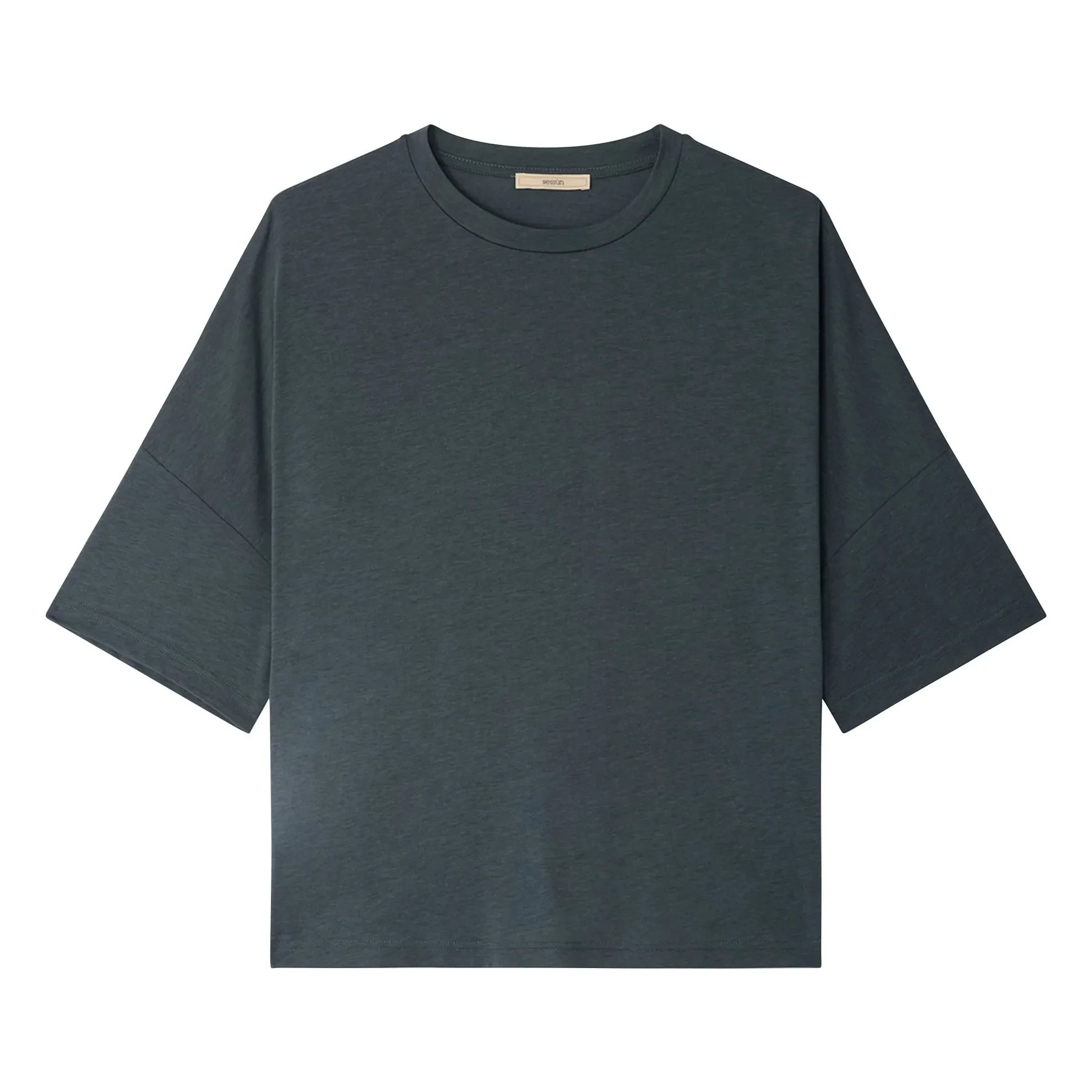 Sessùn – T-Shirt Dorel | Grau-Blau
