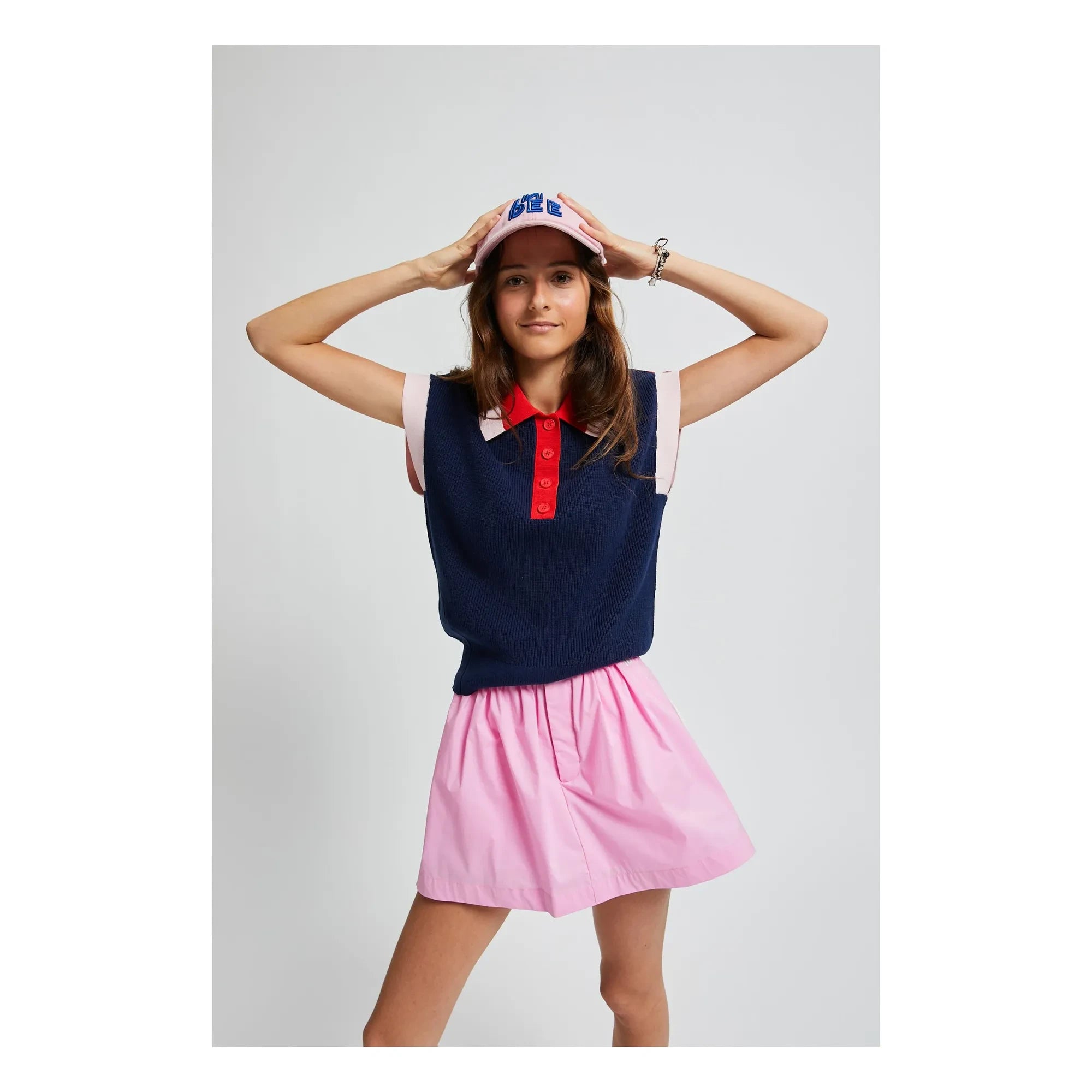 Indee - Valor Netz-Polo-Shirt | Marineblau