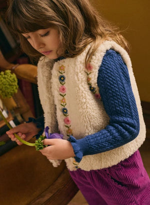 Louise Misha - Java Yün Büzgülü Yaka Kazak | Lacivert