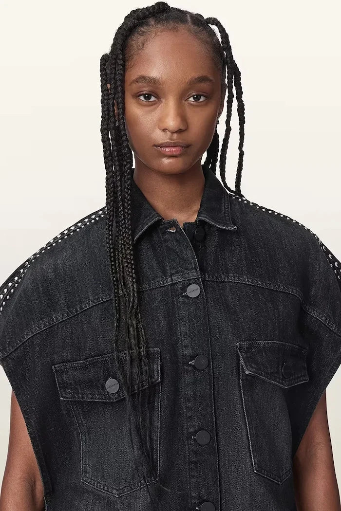 AllSaints Kadın Kot Gömlek ALBA