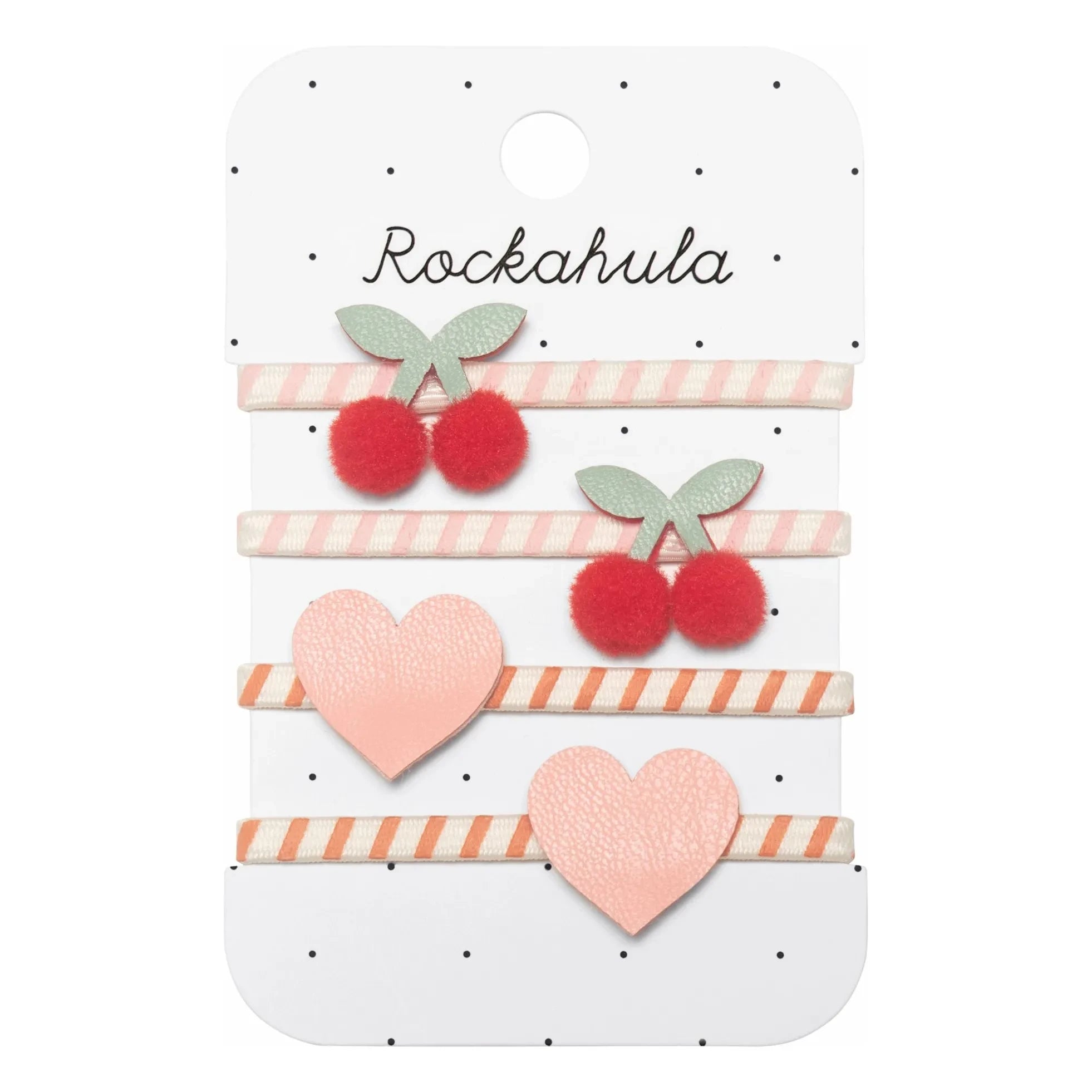 Rockahula Kids - 4er Set Gestreifte Scrunchies | Pudrosa
