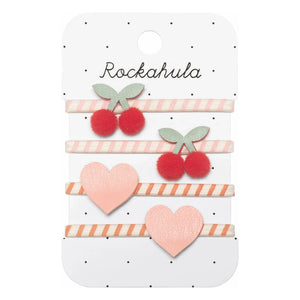 Rockahula Kids - 4er Set Gestreifte Scrunchies | Pudrosa