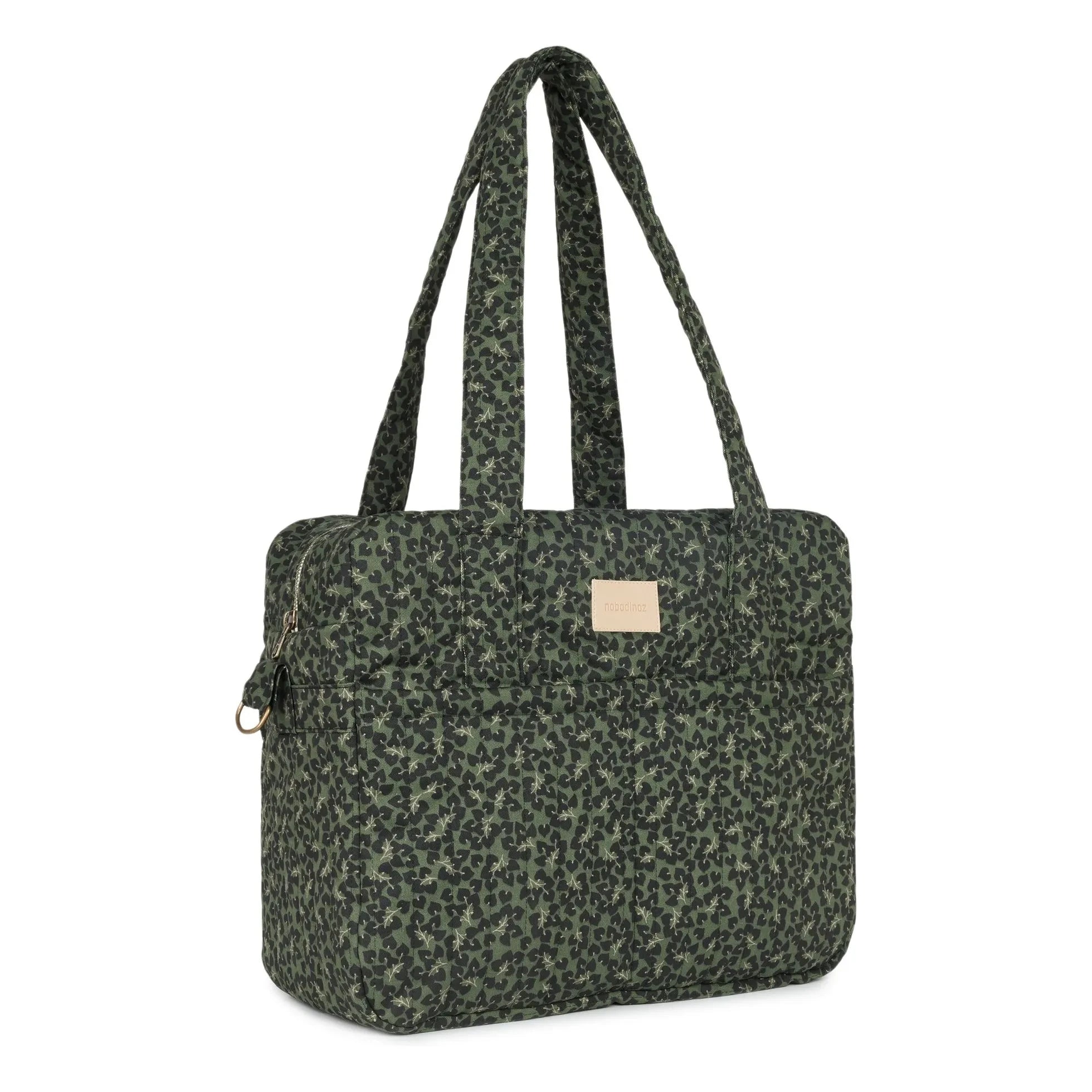 Nobodinoz - Su geçirmez bebek bakım çantası Hyde Park Forest Yumiko | Yeşil
