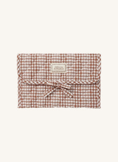 Editions Aimable - Palmyre Wickeltasche | Noisette Vichy Baumwolle