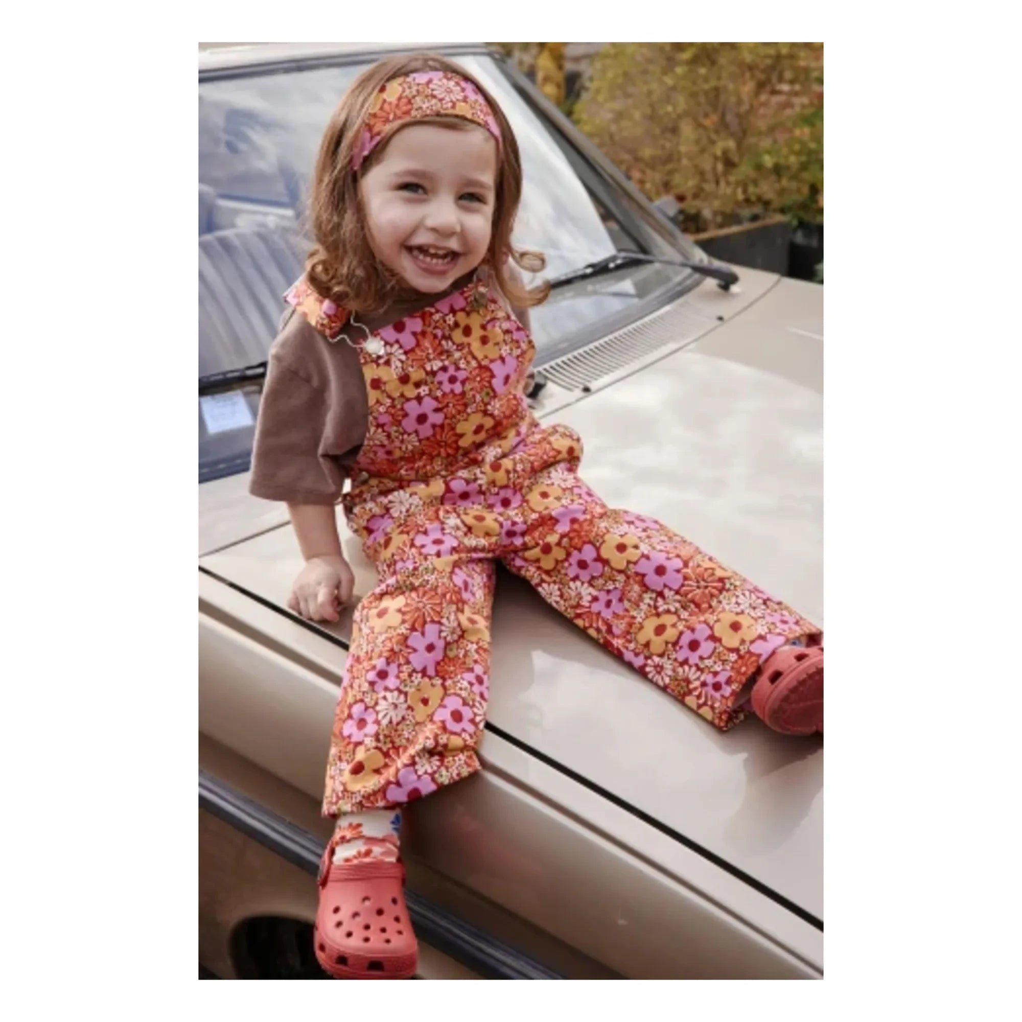 Apaches - Macha Fleurie Latzhose | Rosa
