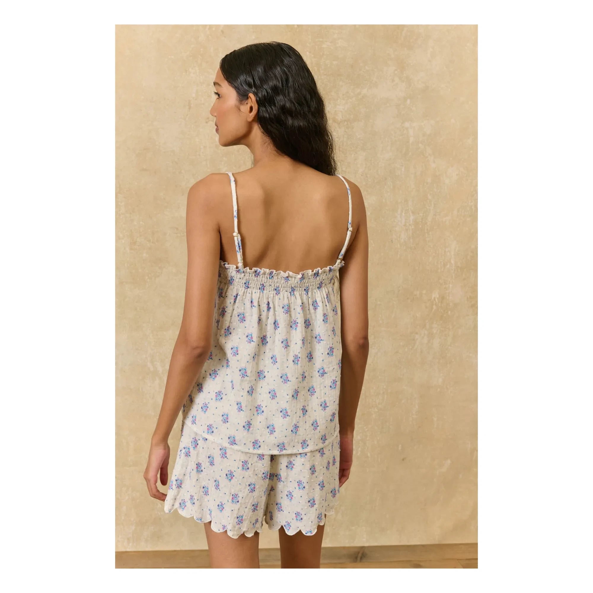 Louise Misha - Minala Pyjama aus Bio-Baumwolle | Creme
