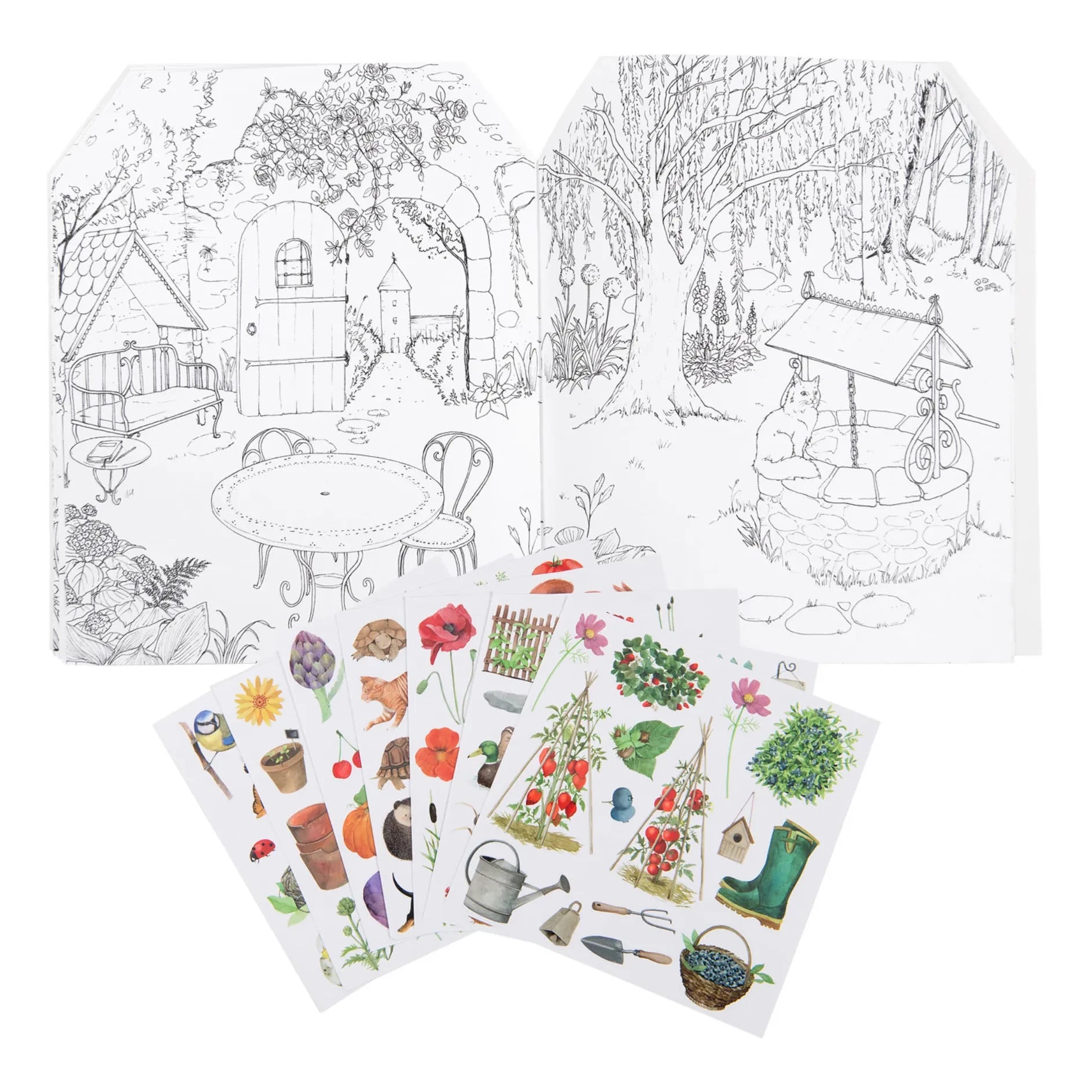 Moulin Roty - Gärtner-Stickerbuch