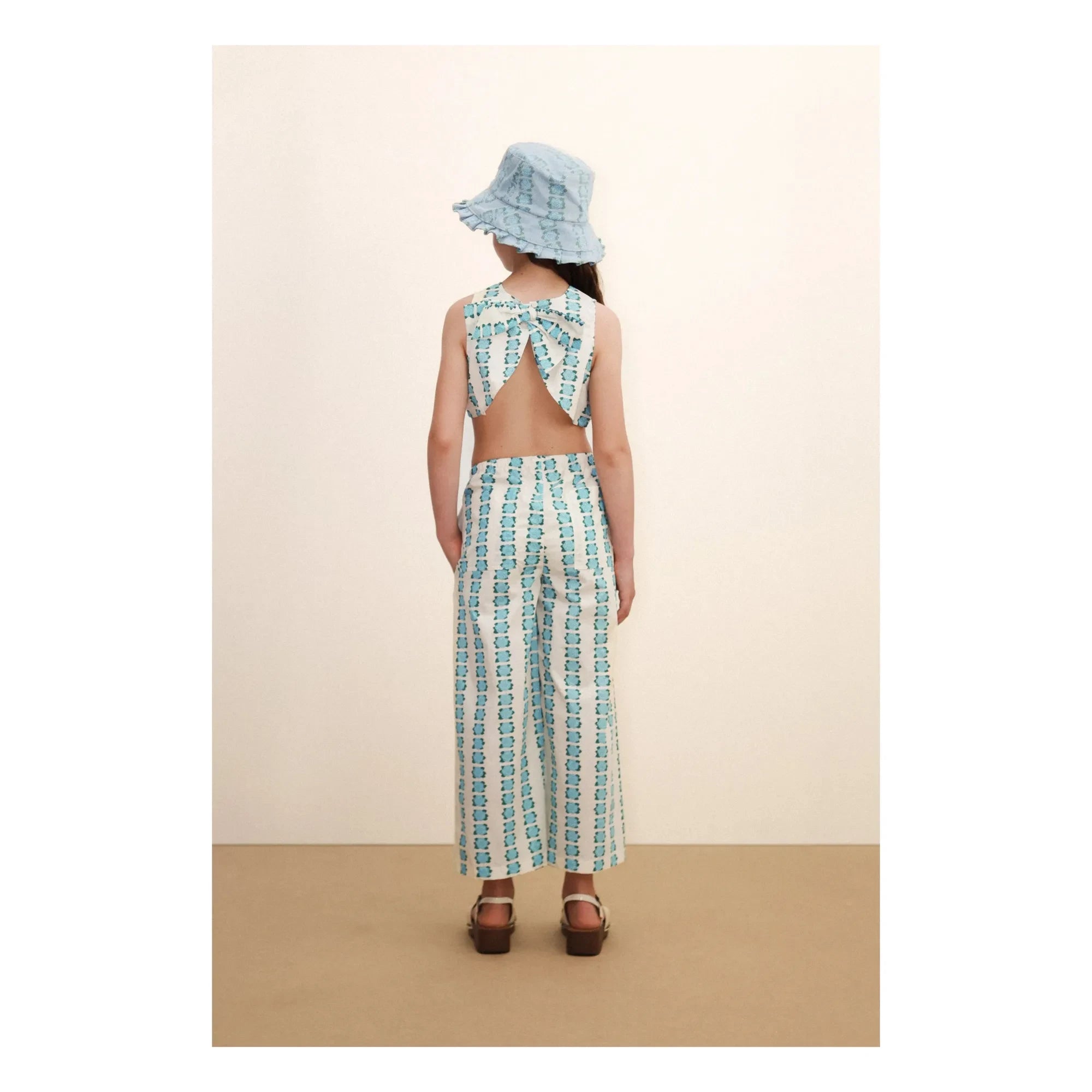 Tinycottons - Hose mit Blumenmuster | Weiß