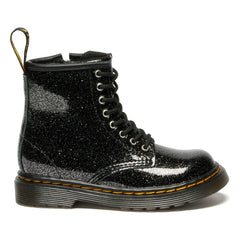 Dr Martens - 1460 J Glitzer Schnürstiefel | Glänzendes Schwarz