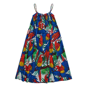 Maison Mangostan - Parrot Kleid | Blau