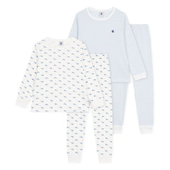 Petit Bateau - 2er Set Wal-Pyjama | Blau